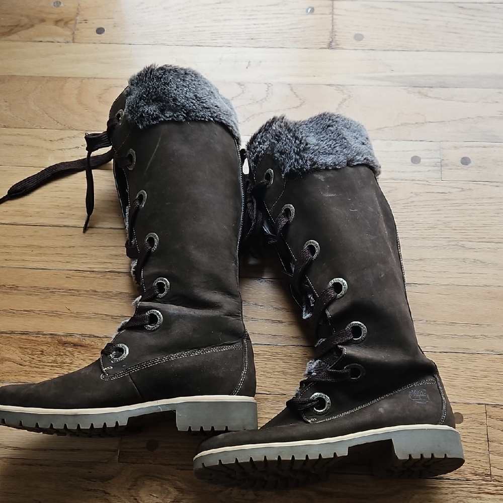 Timberland Tall FAUX Fur Suede Boot